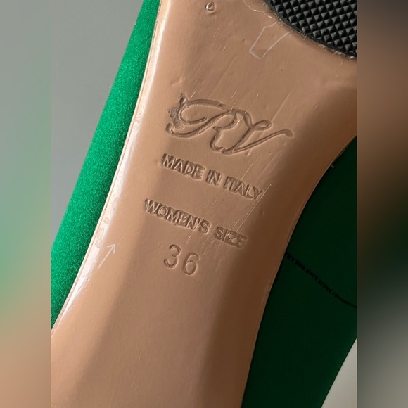 Roger Vivier Green Kitten Heels - Picture 8 of 9